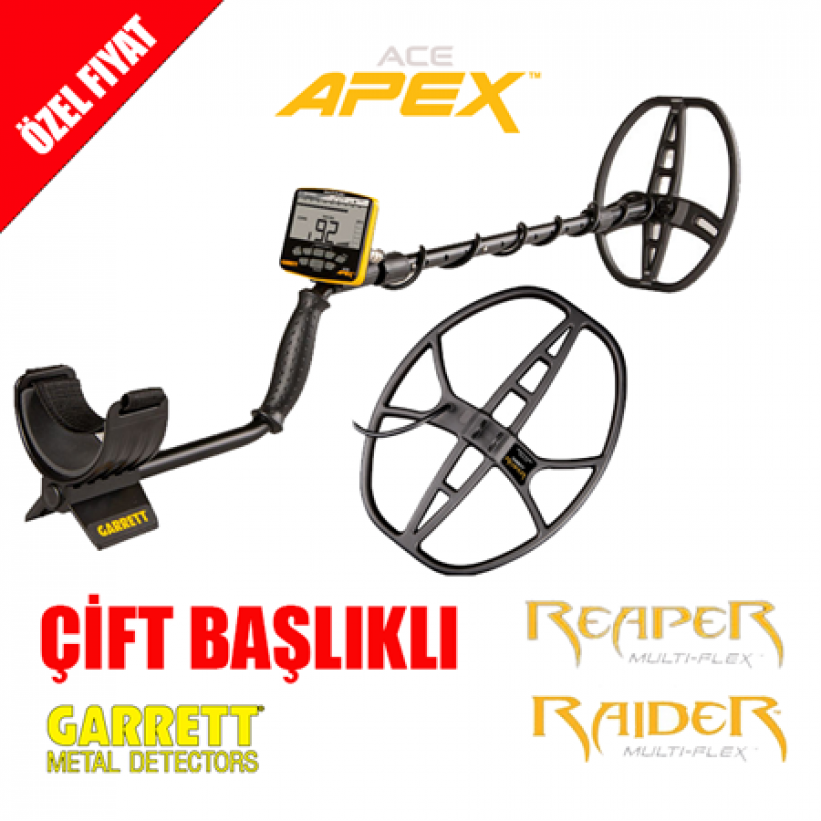 Garrett Ace Apex Çift Başlıklı Dedektör - Tr Dedektör 0532 221 0974 Garrett Ace Apex Çift Başlıklı Dedektör - Tr Dedektör 0532 221 0974