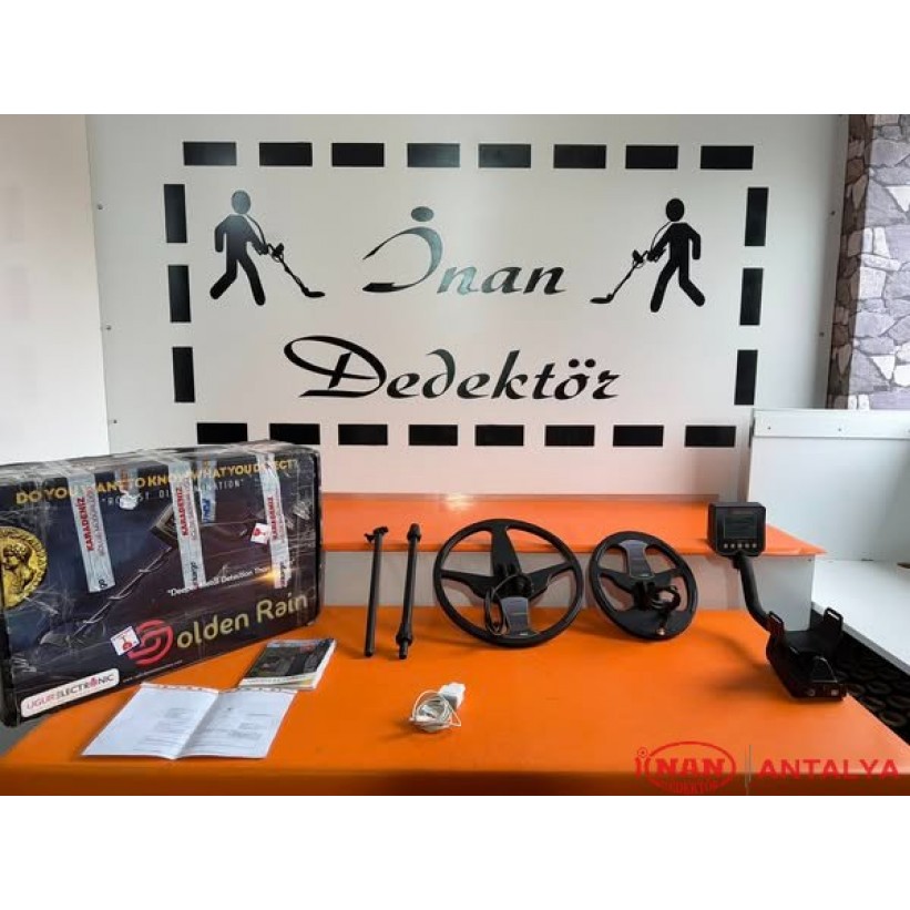 GOLDEN RAİN Dedektör İKİNCİ EL ÇİFT BAŞLIKLI TEMİZ BU FİYATA KAÇMAZ PAZARLIKSIZ - 0532 221 0974
