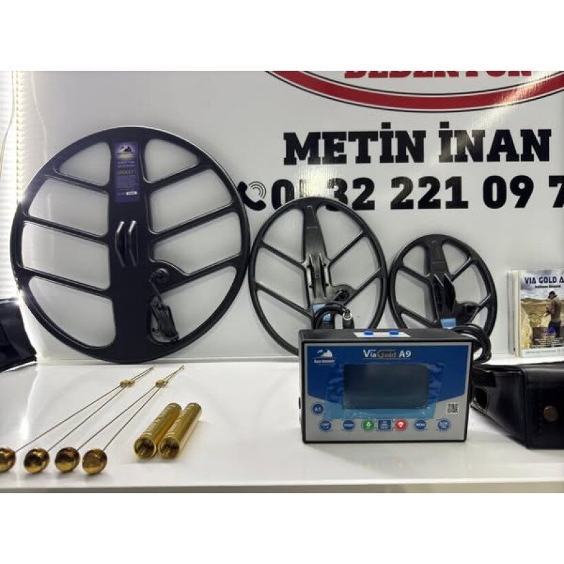 VIA GOLD A9 Dedektör 3 BAŞLIKLI ALAN TARAMALI FULL SETT SIFIRDAN FARKSIZ BU FİYATA KAÇMAZ! - Tr Dedektör 0532 221 0974