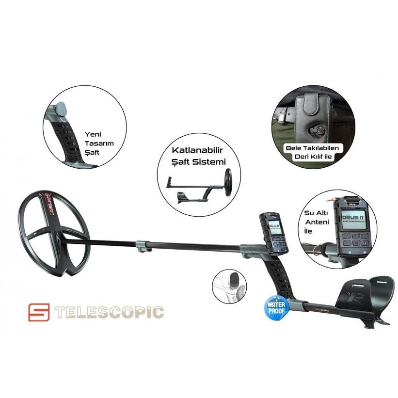 XP DEUS 2 - Ana Kontrol Ünitesi BH-01 Kemik İletimli Kulaklık 22cm FMF Başlık - Tr Dedektör 0532 221 0974