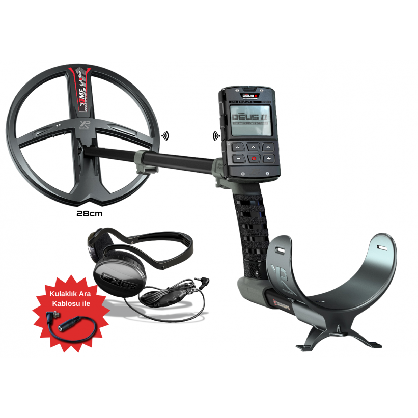 XP DEUS 2 - Ana Kontrol Ünitesi FX03 Kulaklık ve Ara Kablo 28cm FMF Başlık ile - Tr Dedektör 0532 221 0974